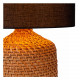 Lampada da tavolo moderna con base in rattan e diffusore in tessuto