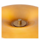 Lampada da tavolo moderna con struttura in metallo e diffusore in vetro