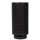 Lampada da tavolo moderna struttura in metallo e diffusore in rattan