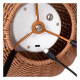 Lampada da tavolo piccola da esterno a led ricaricabile con diffusore in rattan