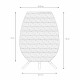 Lampada da tavolo piccola da esterno a led ricaricabile con diffusore in rattan