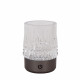 Lampada da tavolo ricaricabile in metallo e diffusore a led in acrilico