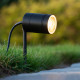 Lampada da terra a led da giardino in acciaio con diffusore orientabile