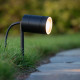 Lampada da terra a led da giardino in acciaio con diffusore orientabile