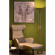 Lampada da terra con doppio diffusore a LED dimmerabile dal design moderno