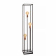 Lampada da terra con struttura e base in metallo con 3 diffusori design minimal