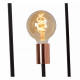 Lampada da terra con struttura e base in metallo con 3 diffusori design minimal