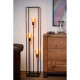 Lampada da terra con struttura e base in metallo con 3 diffusori design minimal