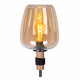 Lampada da terra con struttura in metallo e diffusore in vetro