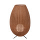 Lampada da terra da esterno a led ricaricabile con diffusore in rattan