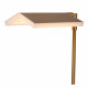 Lampada da terra da lettura struttura in metallo e diffusore a LED dimmerabile