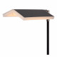 Lampada da terra da lettura struttura in metallo e diffusore a LED dimmerabile