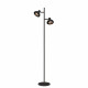 Lampada da terra dal design moderno in acciaio con doppio diffusore