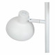 Lampada da terra dal design moderno in acciaio con doppio diffusore