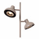 Lampada da terra dal design moderno in acciaio con doppio diffusore