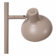 Lampada da terra dal design moderno in acciaio con doppio diffusore