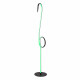 Lampada da terra in metallo con diffusore a LED Rgb dal design moderno