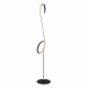 Lampada da terra in metallo con diffusore a LED Rgb dal design moderno