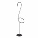Lampada da terra in metallo con diffusore a LED Rgb dal design moderno