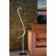 Lampada da terra in metallo con diffusore a LED Rgb dal design moderno