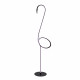 Lampada da terra in metallo con diffusore a LED Rgb dal design moderno
