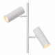 Lampada da terra moderna con struttura in alluminio e diffusori orientabili
