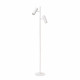 Lampada da terra moderna con struttura in alluminio e diffusori orientabili