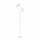 Lampada da terra moderna con struttura in alluminio e diffusori orientabili