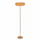 Lampada da terra moderna con struttura in metallo e diffusore in vetro