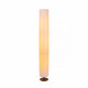 Lampada da terra moderna in metallo con diffusore a cilindro in tessuto alto