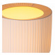 Lampada da terra moderna in metallo con diffusore in tessuto