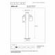 Lampioncino da giardino LED in acciaio con doppio diffusore orientabile