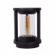 Lampioncino da terra per giardino in alluminio moderna con diffusore in pvc