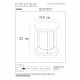 Lampioncino da terra per giardino in alluminio moderna con diffusore in pvc