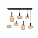 Lampada a sospensione a 7 pendenti con diffusori in vetro dal design moderno