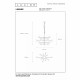 Lampadario a 10 bracci struttura in metallo regolabile in altezza