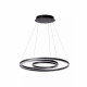Lampada a sospensione a LED dimmerabile integrato e 3 diffusori con cerchi