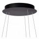 Lampada a sospensione a LED dimmerabile integrato e 3 diffusori con cerchi