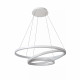 Lampada a sospensione a LED dimmerabile integrato e 3 diffusori con cerchi