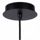 Lampada a sospensione con diffusore in metallo dal design elegante
