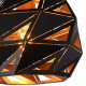 Lampada a sospensione con diffusore in metallo dal design elegante