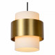 Lampada a sospensione lineare con 3 diffusori in vetro dal design moderno