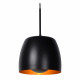 Lampada a sospensione lineare con tre diffusori dal design moderno in metallo