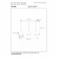Lampada a sospensione lineare con tre diffusori dal design moderno in metallo