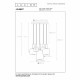 Lampada a sospensione rotondo dal design moderno con 5 diffusori in vetro