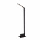 Paletto luminoso per esterno in alluminio con diffusore a LED dal design moderno