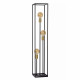 Piantana a 3 lampadine con struttura in metallo dalle linee moderne ed eleganti