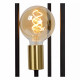 Piantana a 3 lampadine con struttura in metallo dalle linee moderne ed eleganti