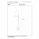 Piantana a LED dimmerabile con base in metallo e diffusore orientabile in pvc