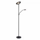 Piantana a LED dimmerabile con struttura in metallo moderna con doppio diffusore